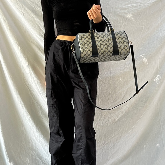 GUCCI GG Canvas Sherry Line Vintage Boston Bag Authentic - Picture 3 of 15